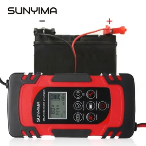 sunyima 12v 24v car charger 100ah for auto battery loader starting systemse lead acid automotive intelligent fast motorcycles free global shipping