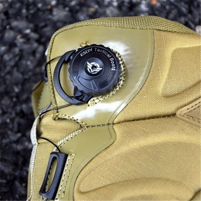 Ботинки мужские тактические водонепроницаемые рабочие в стиле милитари быстрая