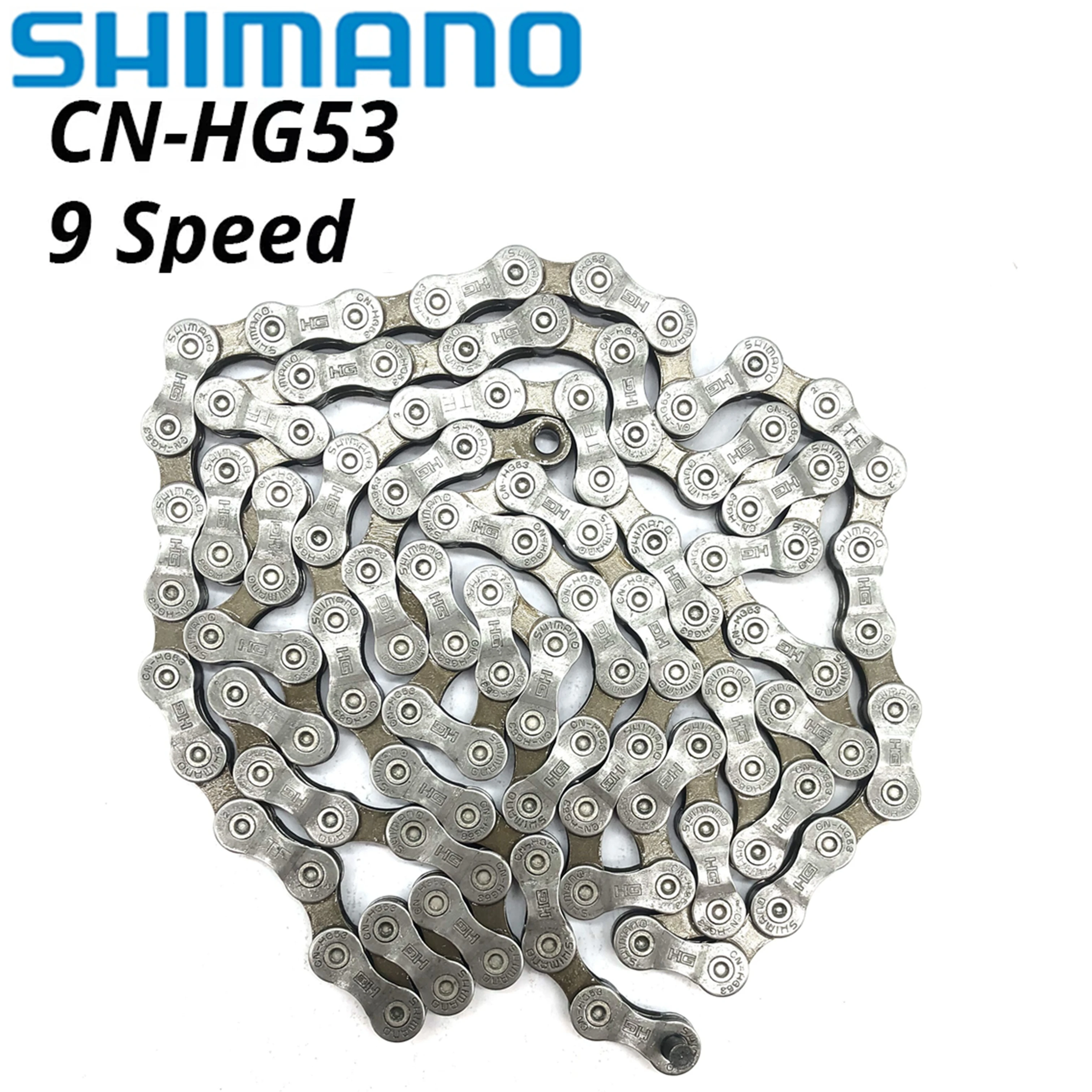 

Shimano Alivio HG53 9 Speed chains CN-HG53 Super Narrow HG Bicycle Bike Chain 9-speed 9S 112 links 112L