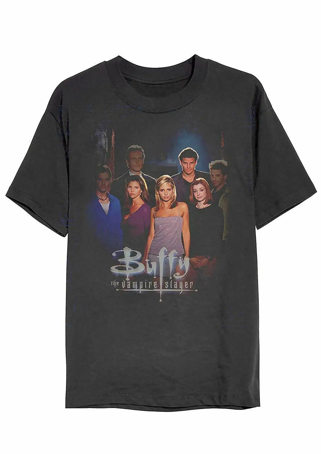 Buffy Охотник на вампиров-группа Shot-официальная Мужская футболка
