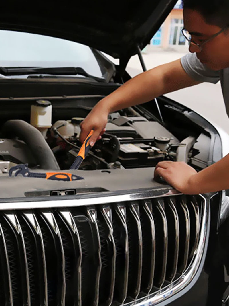 

14-30 / 30-60mm Universal Wrench Pipe Wrench Set High Carbon Steel Open End Wrench Multi-Function Wrench Multi-Purpose Hand Tool