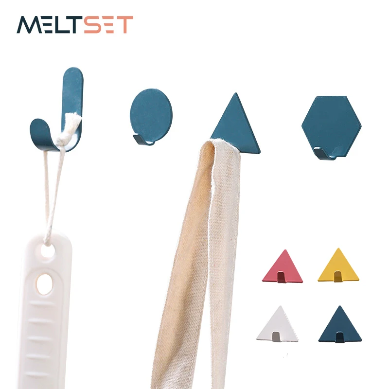 4 шт./компл. самоклеящийся настенный крючок для ключей держатель крючки хранения