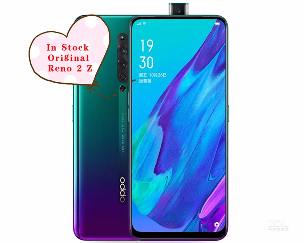 6 5 &quotновый оригинальный OppoReno2Z Смфон Android 9 0 Helio P90 8G/128G 48.0MP камер 4000mAh VOOC 3