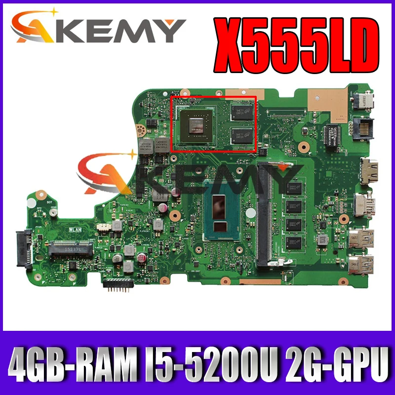 Материнская плата для ноутбука Asus X555LD X555LN K555L F555L системная стандарта 2GB-GPU 4 Гб ОЗУ