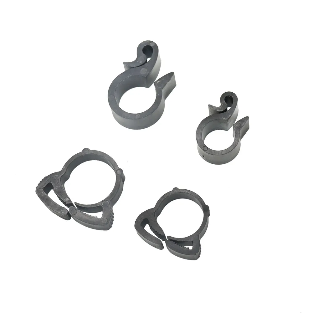 100Pcs 16mm 20mm Pe Pipe Clamps Adapter Fastener DN16 DN20 Garden Hose Fixed Buckles Tightening Clamps Irrigation Fittings images - 6