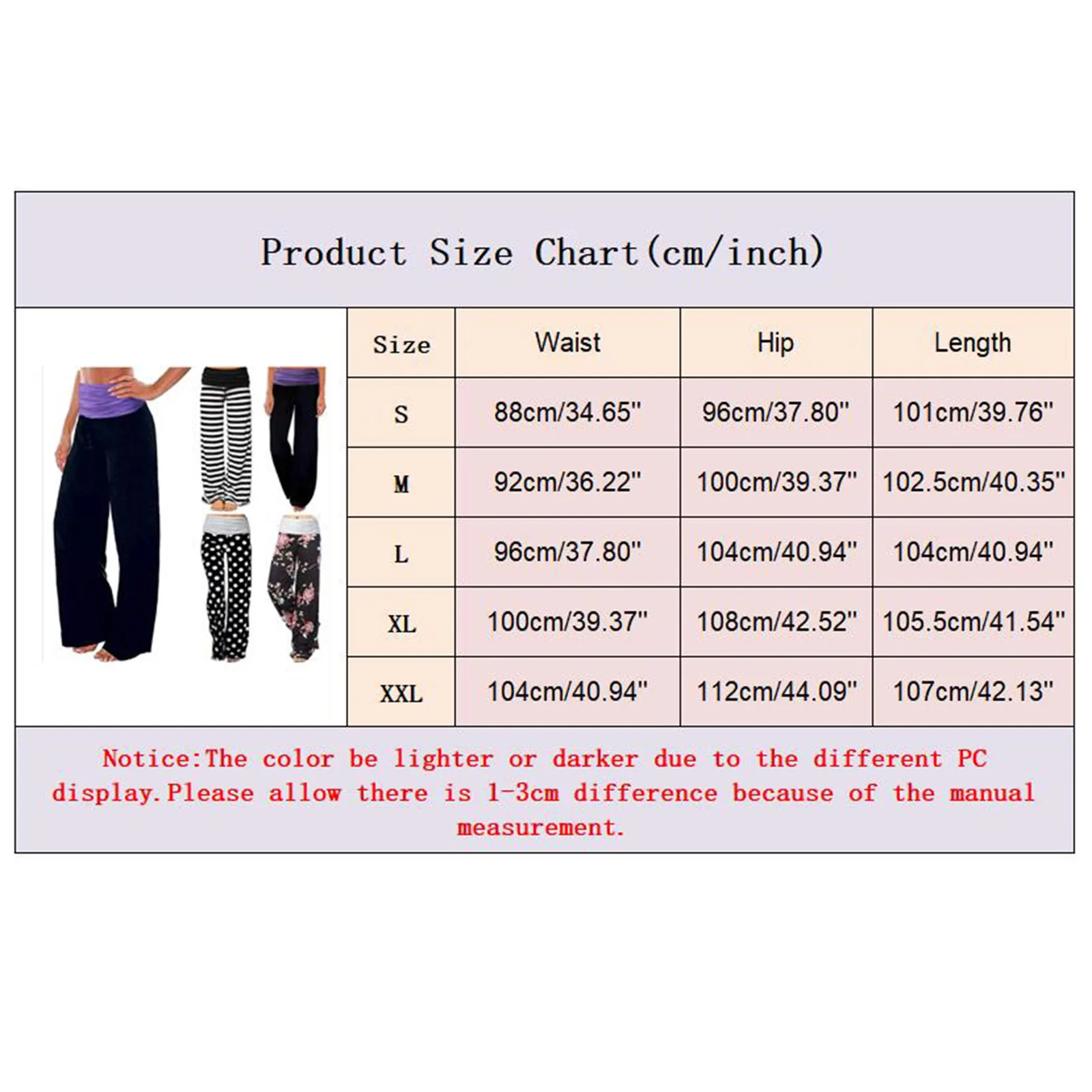

Women Floral Printed Wide Leg Pants Loose Stretch High Waist Long Splice Sport Yoga Sweatpants Trousers Pantalons Capris30#30