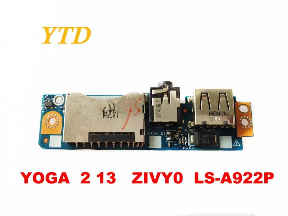Оригинал для Lenovo YOGA 2 13 USB плата аудио Плата ZIVY0 LS-A922P Протестировано хорошее