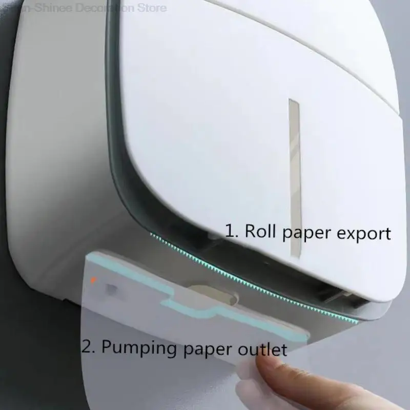 multifunction waterproof toilet paper holder wall mounted with drawer punchfree bathroom tissue shelf storage box wc accessories free global shipping
