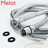 bathroom plumbing hose 1 5m chrome plated bath products bathroom accessories 304 stainless steel shower flexible tubing hoses