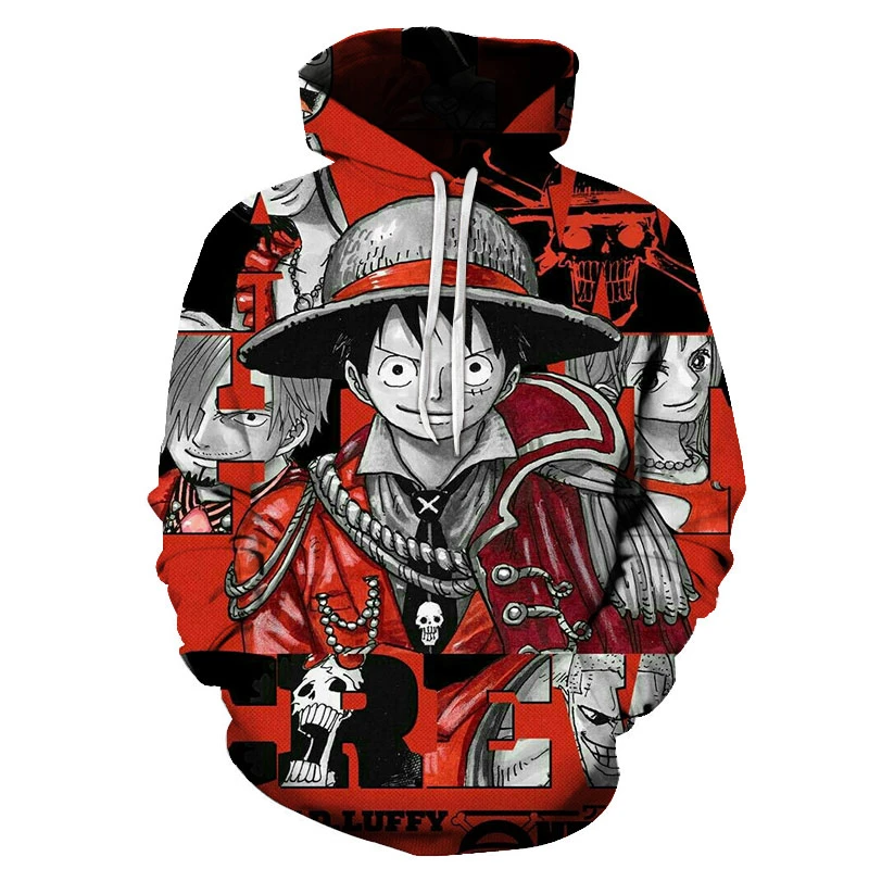 

One Piece Anime-print Casual Hoodie for Men 3d Hoodie Brand Sweatshirt Jacket Premium Pullover Stylish Tracksuit Street Coats