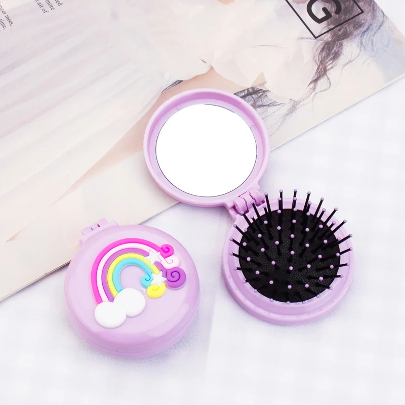 Симпатичная Складная Расческа с подушкой безопасности мультяшный медведь