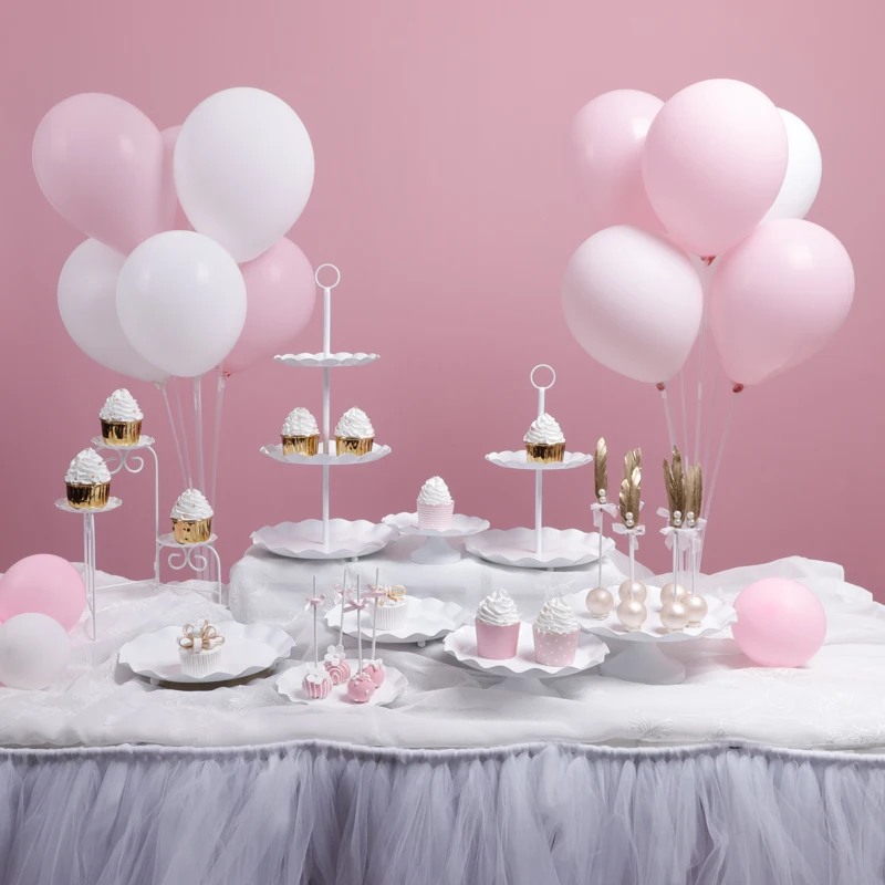 

Princess Kids Birthday Party Decoration Cupcake Cake Stands Candy Fruit Pastries Display Tray Home Kitchen Baking Shop Plates