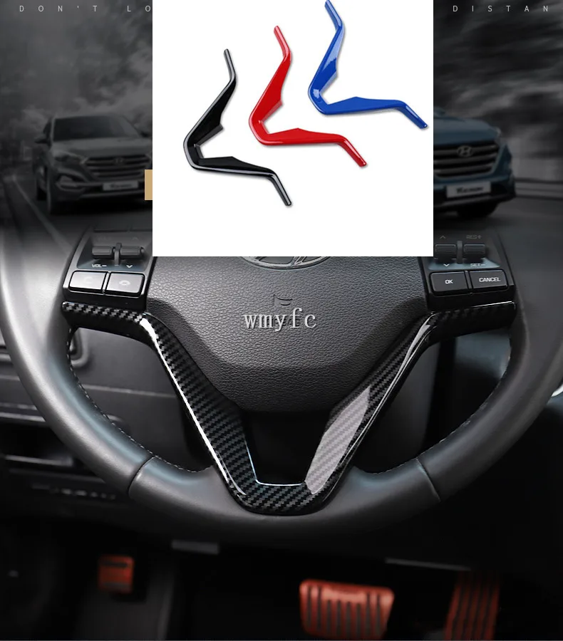 Рулевое колесо для автомобиля блестки покрытие интерьера отделка Hyundai Tucson 3th 2015