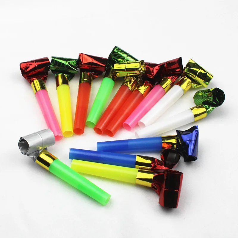 20 шт. 6 5 см День рождения разноцветные вечерние выбросы свистки Дети сувениры
