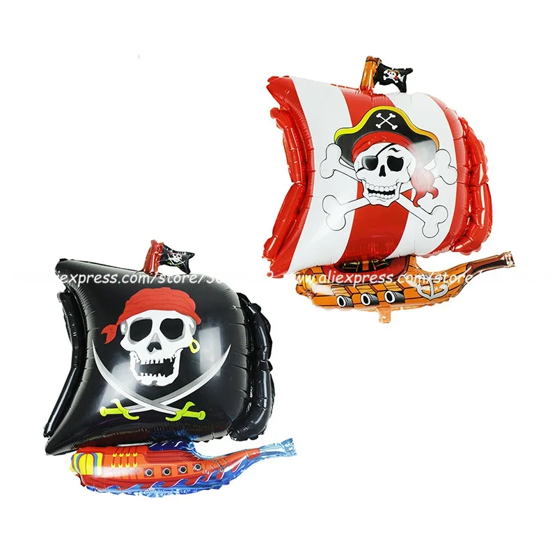 1 шт. 68*54 см бродяга пиратский корабль воздушный шар алюминиевой фольги из двух