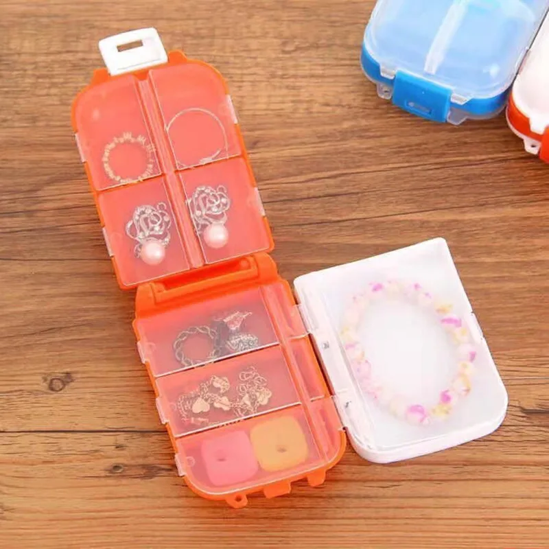 

Портативный контейнер с 8 отделениями, отделения для таблеток и лекарств