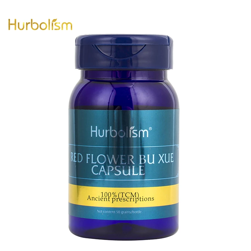 

Hurbolism Red Flower Bu Xue Capsule, 100% (TCM) Ancient prescriptions, Plants Extract, No Side Effect, 50pcs.