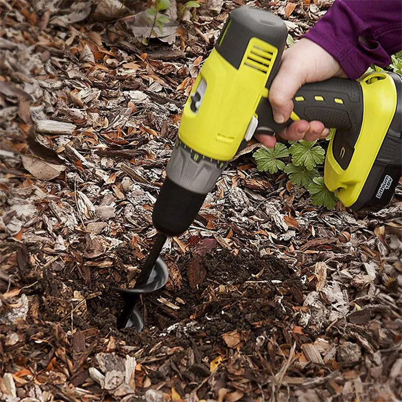 Садовое насаждение земельный шнек сверлы спиральный с отверстиями сверла по