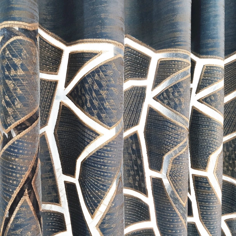 Nordic светильник Роскошная Геометрическая плотные Шторы для Гостиная Спальня