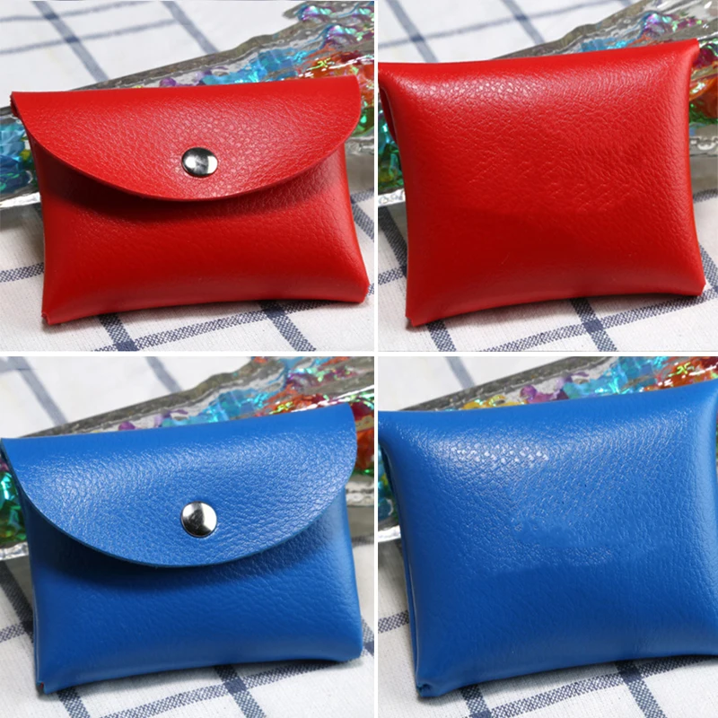 

Popular Cute Candy Color Small Coin Purse Bag Holder Coin Purse Key Bag Clutch Pouch Girl Women PU Leather Small Mini Wallet