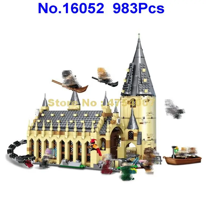 983 штук Гарри, кино great wall house 10 фигурок строительные блоки 75954 игрушка