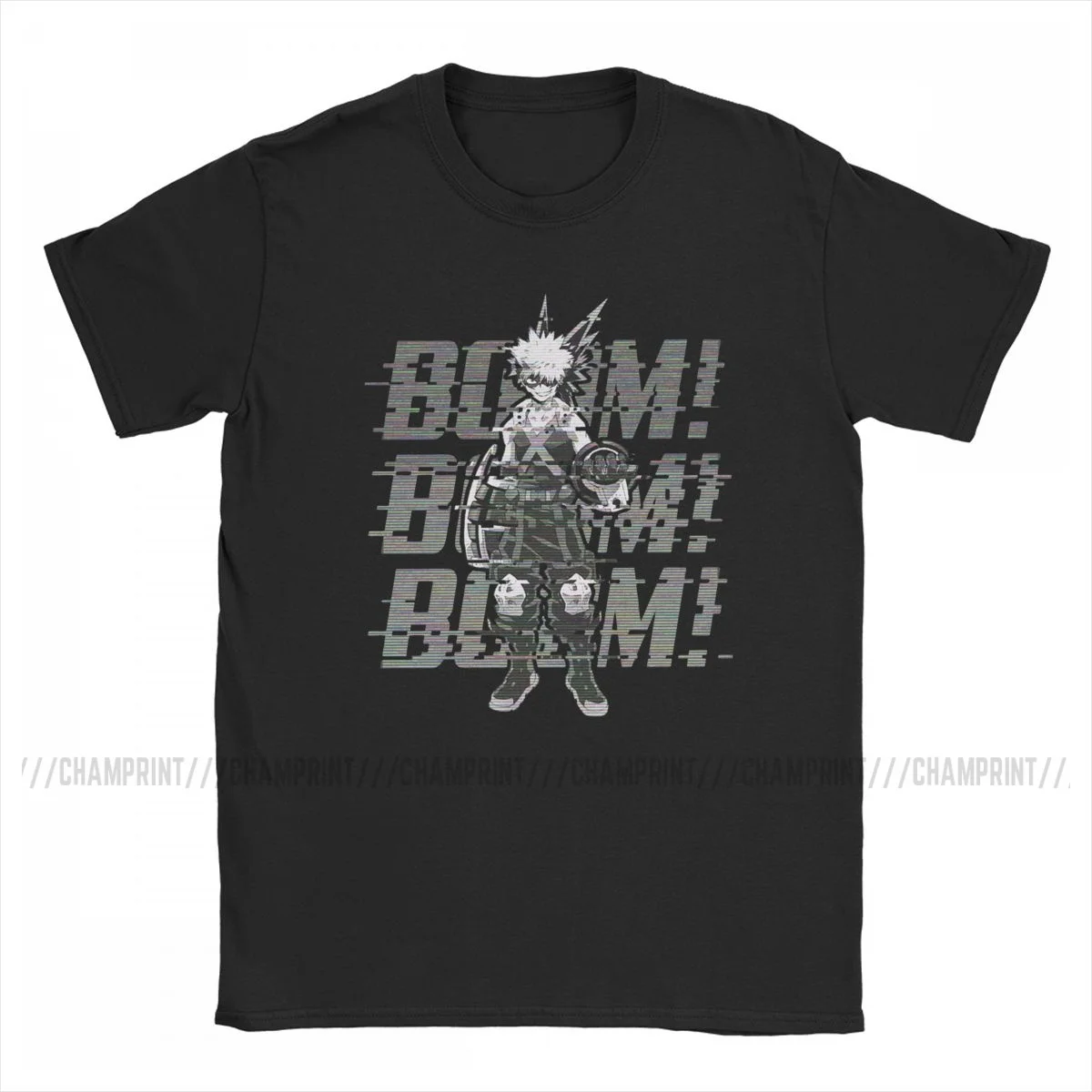 Katsuki Bakugo глюк мой герой футболка для мужчин аниме в винтажном стиле детей
