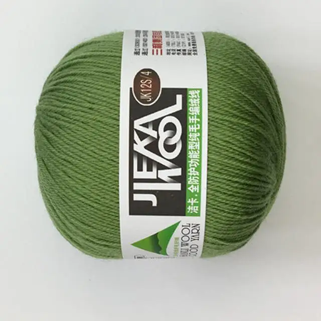 pea green color 500 г шерстяная пряжа монгольская мягкая кашемировая пряжа ручная вязка крючком пряжа для шарфа детская вязаная пряжа лучшего качества AQ312 - Цвет: pea green color