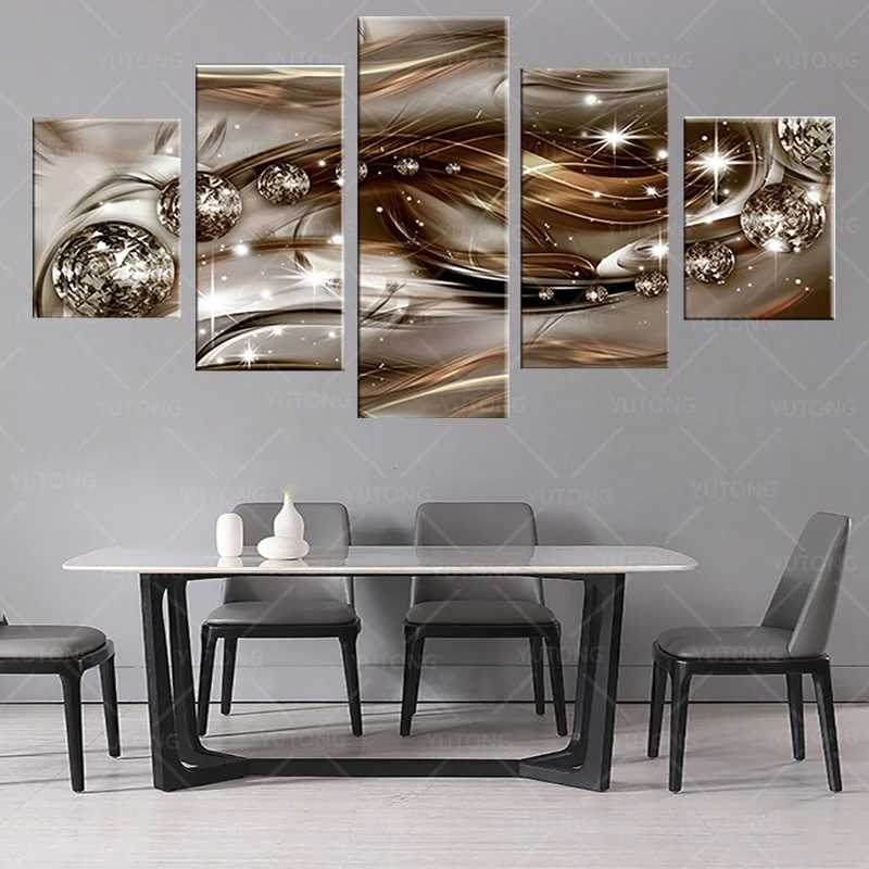 Модульные картины для домашнего декора гостиной 5 шт. Красивый Изысканный