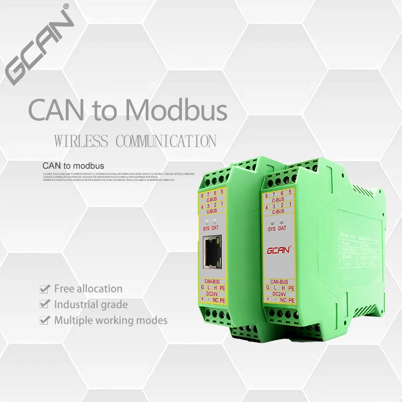 Флюоресцентный преобразователь шины связи Modbus интегрированный режим modbusTCP/RTU
