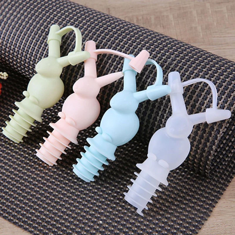 

Double-end Oil Bottle Stopper Grade Silicone Bottle Stopper Caps Wine Stopper Food Grade Silicone Creative Preservation Tools