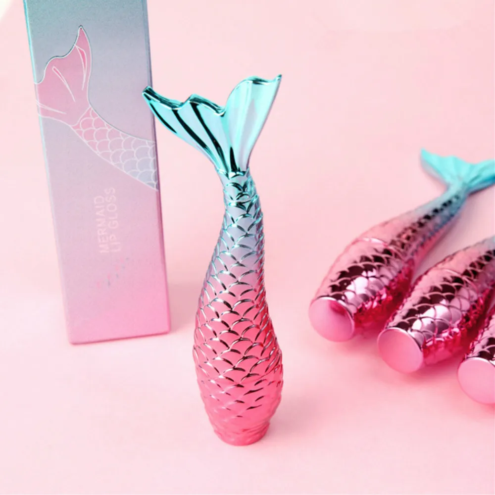 3 мл пустая бутылка для блеска губ с милой русалкой 5 шт трубки блеск трубка