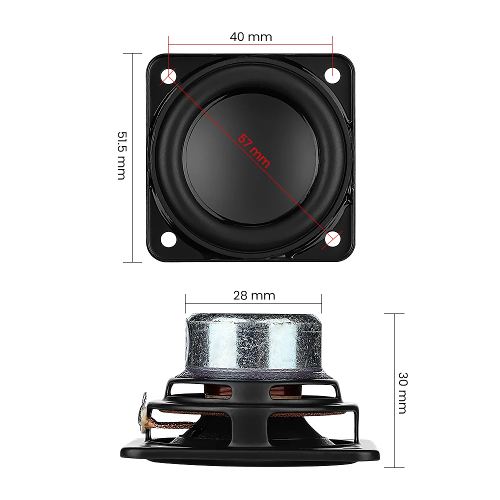 AIYIMA 2Pcs 2 Inch Full Range Audio Speaker Unit 52mm 4 Ohm 10W Hifi Stereo Loudspeaker DIY Bluetooth Home Amplifier Speakers images - 6