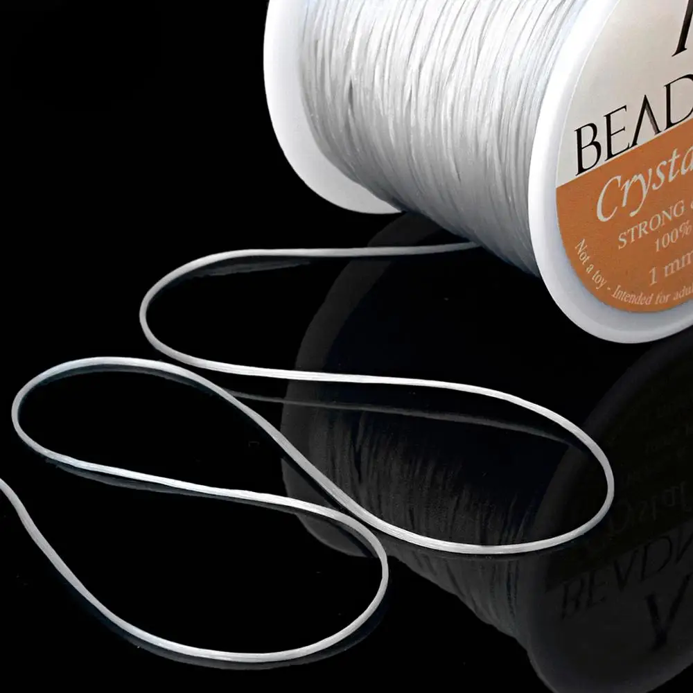 Эластичная растягивающаяся веревка из полиэстера шнур со стразами для