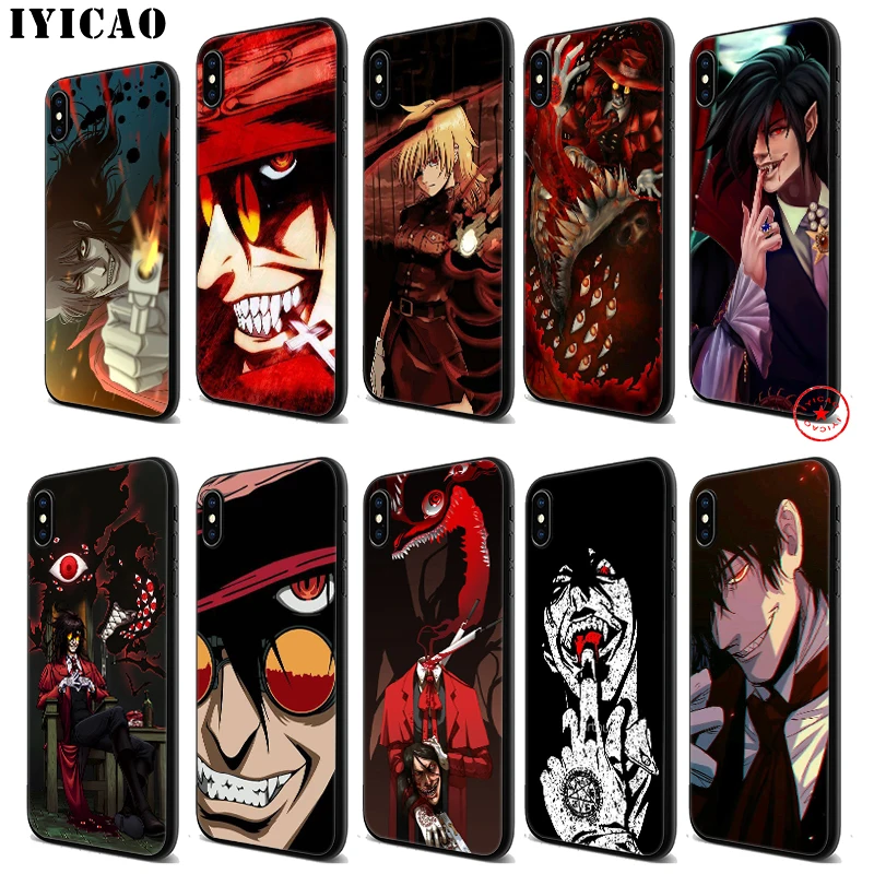 IYICAO Хеллсинг Алукард мягкий черный силиконовый чехол для iPhone 11 Pro Xr Xs Max X или 10 8 7 6
