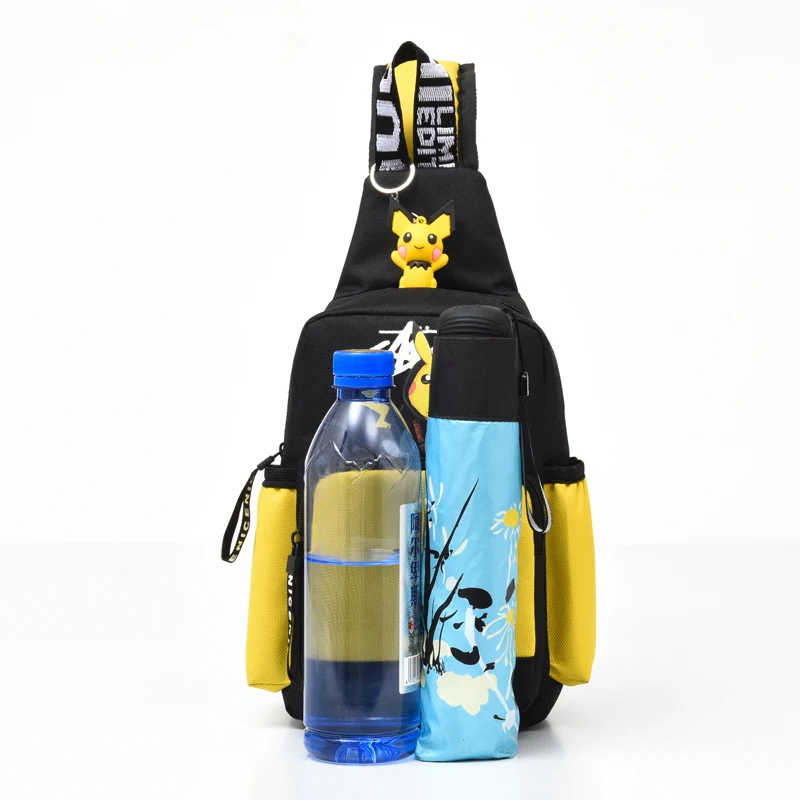 New Anime Bags Pokemon Pikachu Shoulder Bag Casual Small backpack Crossbody Cartoon Handbags Men Messenger | Игрушки и хобби