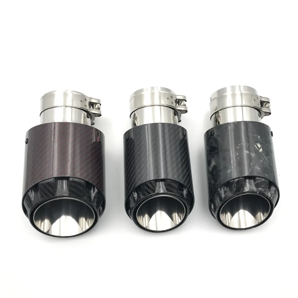 Новые 3 модели труб из натурального углеродного волокна с глянцевой черной