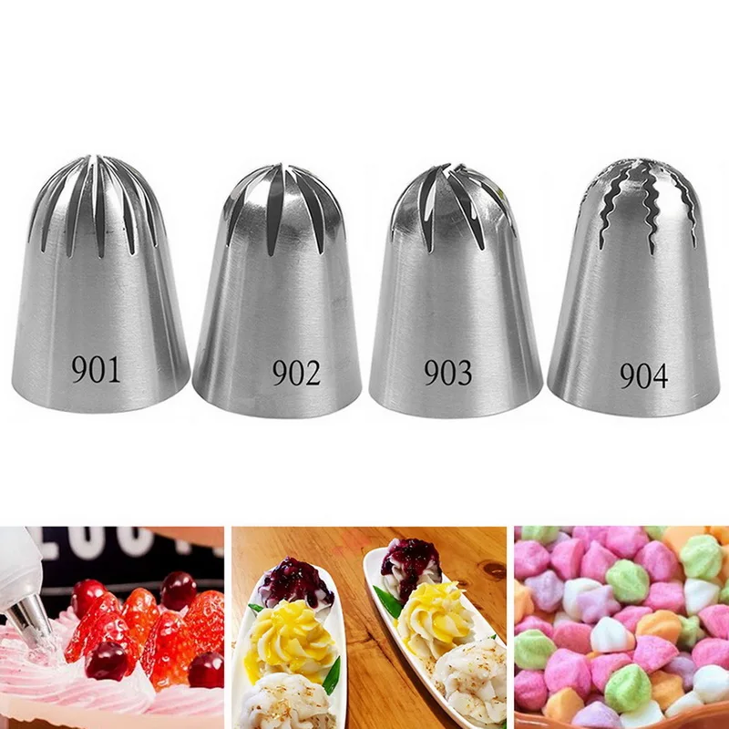 4 шт./компл. большой торт насадка для крема Обледенение инструменты