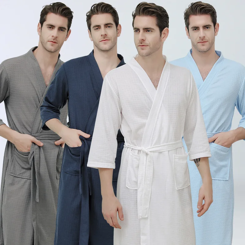 

Звездочный отель хлопок полотенце банные халаты мужские размера плюс зимняя кимоно теплый халат мужские махровая одежда для сна домашний х...