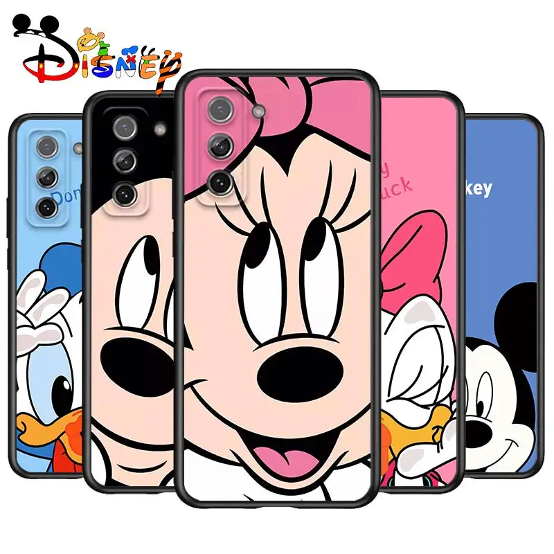 

Mickey Minnie Couple for Samsung Galaxy S21 Ultra Plus Note 20 10 9 8 S10 S9 S8 S7 S6 Edge Plus Black Soft Phone Case