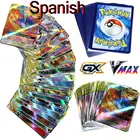 Новые карты Pokemon в испанской этикетке команда GX VMAX тренажер энергия Сияющие карты игра Castellano Espaol детская игрушка