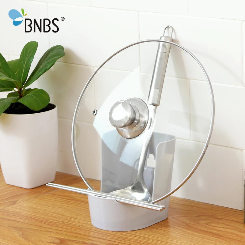 BNBS кухонная Крышка для горшка настенная полка стеллаж Органайзер полки