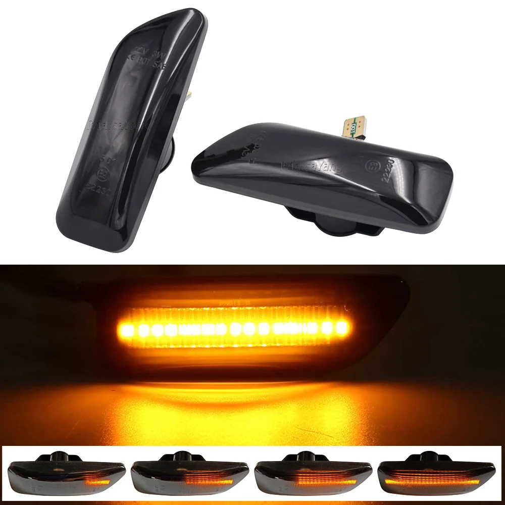 

Dynamic Amber LED Side Marker Blinker Turn Signal Light 30722641 30722642 For Volvo S60 S80 XC90 MK1 V70 MK2 XC70