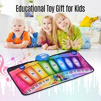 80 35cm electronic musical mat rainbow piano keyboard carpet music play mat musical educational toys for kids children