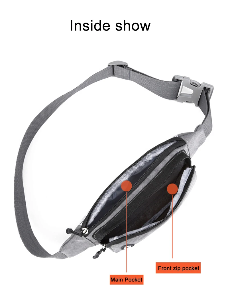 Однотонная поясная сумка YoReAi с карманами деловой Камуфляжный кошелек защитой от