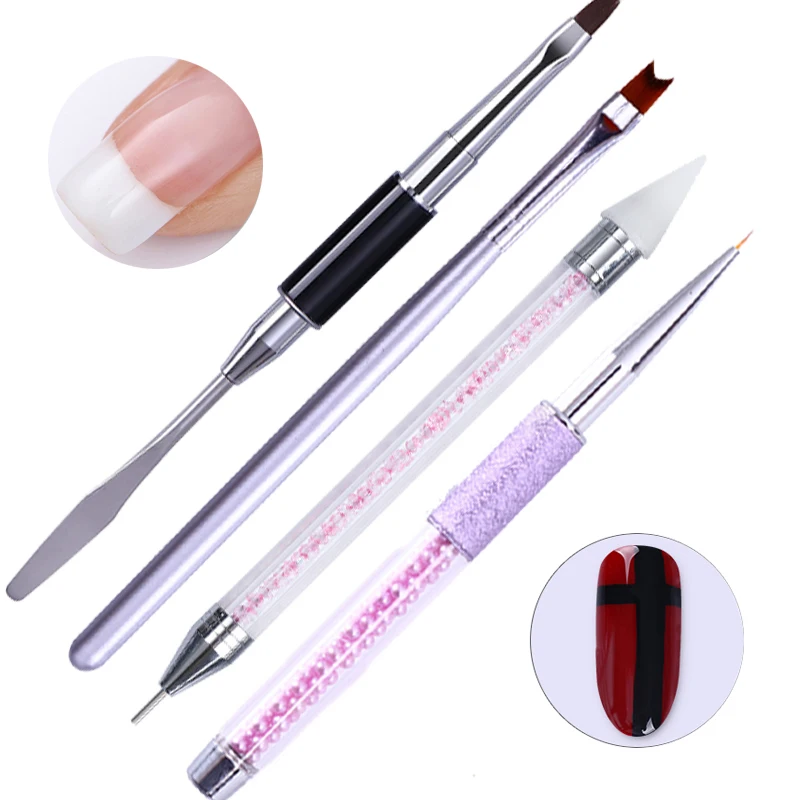 Кисть для французского маникюра градиентная подводка Ручка рисования акриловые