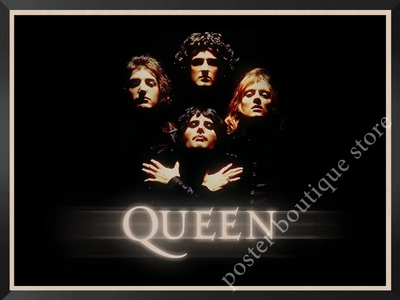Queen Band музыкальный плакат на крафт-бумаге Фредди Меркьюри, Brian мая винтажная Высококачественная декоративная роспись стены стикер
