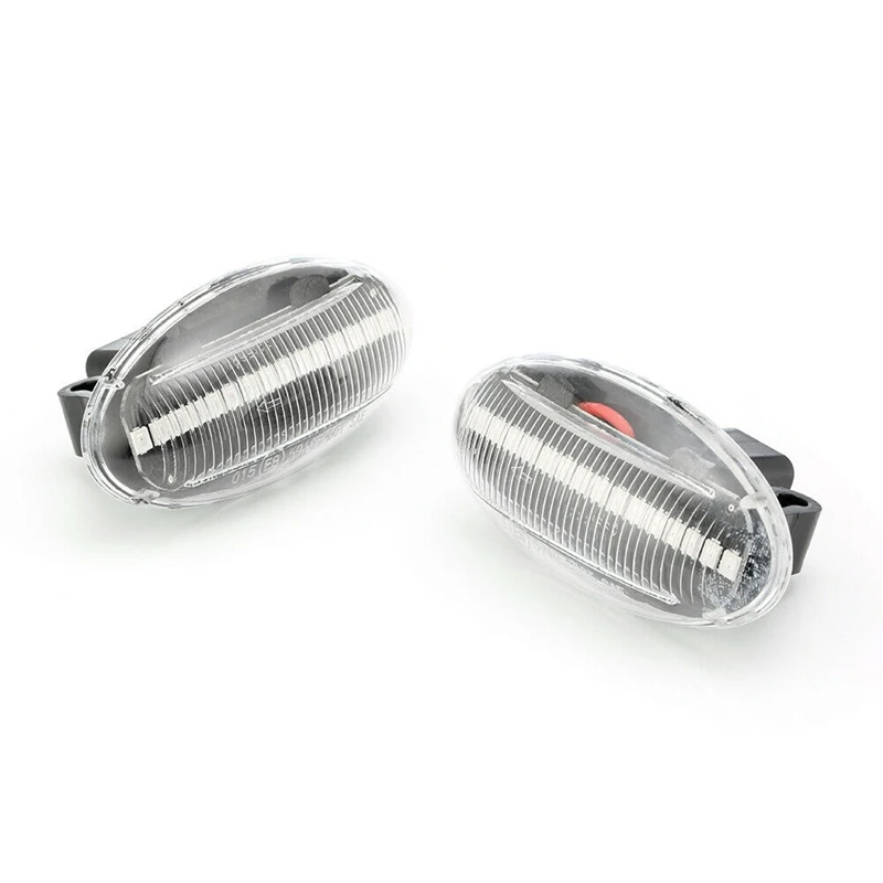 

NEW-2Pcs Led Dynamic Turn Signal Side Marker Light Blinker Lamp for Peugeot 307 206 207 407 107 607 1007