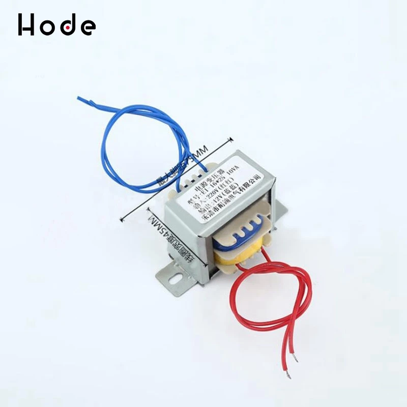 Проводе питания тип силовой трансформатор EI-16 * 25 10VA 220V/12V медь низкочастотный |