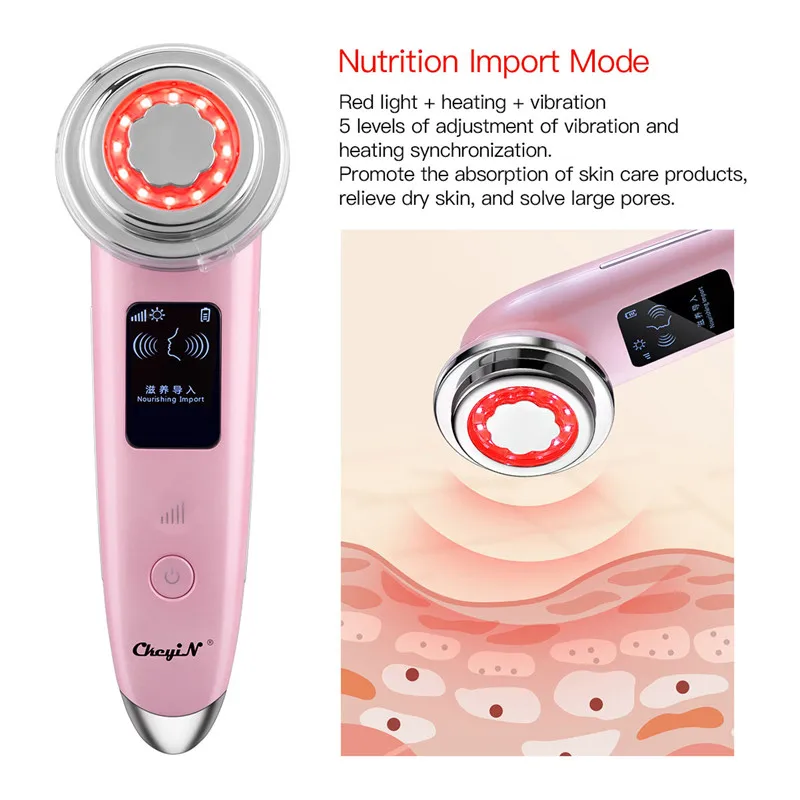 USB Перезаряжаемый массажер для лица подтяжки кожи омоложение светодиодный