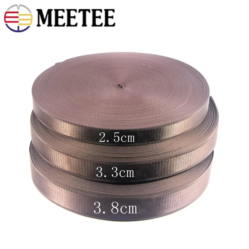 Meetee 3 м ширина 25/33/38 мм нейлоновая лента высококачественные ленты ремень толстый